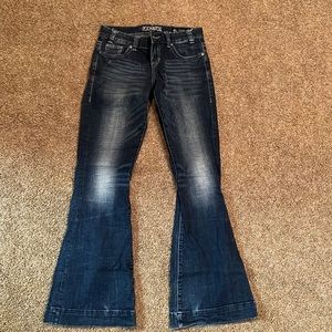 Rock and roll flare jeans